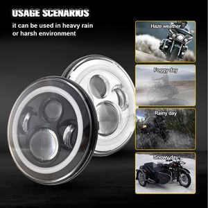 Precio barato Led luz de trabajo ángulo ojo 7 ''Led faro punto Sae-motocicleta en Faro de motocicleta - Product Image 6