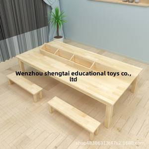 Ensemble de chaise <span class=keywords><strong>et</strong></span> de bureau multifonctionnel en <span class=keywords><strong>bois</strong></span> massif de style minimaliste moderne pour enfants, pour l'art <span class=keywords><strong>et</strong></span> les études - Product Image 3