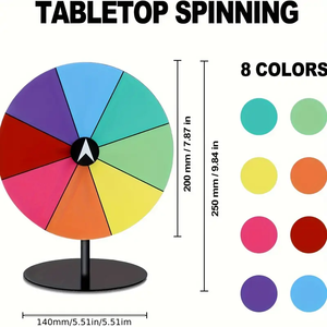 Giradischi da gioco in acrilico cancellano ruota girevole per feste novità compleanno matrimonio natale capodanno laurea giochi di carnevale - Product Image 2