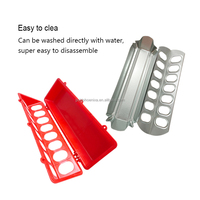 Mangeoire automatique pour oiseaux en plastique durable YYC à 16 trous pour pigeons, poussins, cailles
