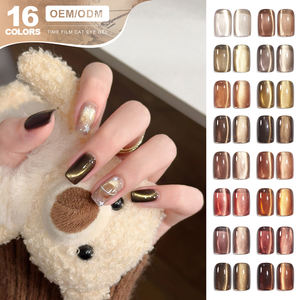 مجموعة طلاء جل عيون القطط من Miss Gooey 16 لون طلاء أظافر مغناطيسي احترافي طلاء أظافر جل بالأشعة فوق البنفسجية علامة خاصة لوازم صالون - Product Image 1