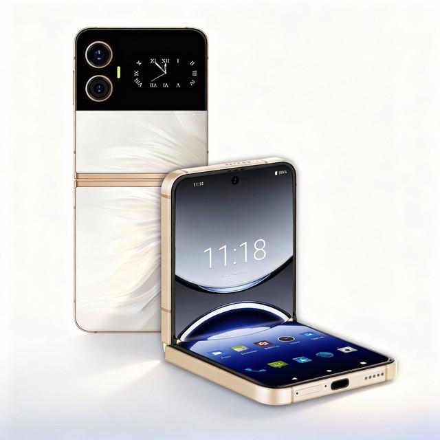 X6 Flip Phone 128GB 256GB 512GB ROM Android 15 OS 6.9 Inch AMOLED FHD+ Display Touch Screen Portable Smartphone 4g