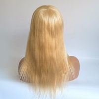 Cheveux Vierges Élégants Cheveux Humains Blonde 613 Transparente Toute Peau Fine PU Full Lace Perruque
