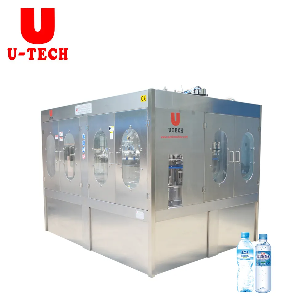 โรงงานราคา Complete PET ขวด PURE Mineral ดื่มน้ำการผลิตสายโซ่ Bottling Filling Machine โครงการโรงงาน