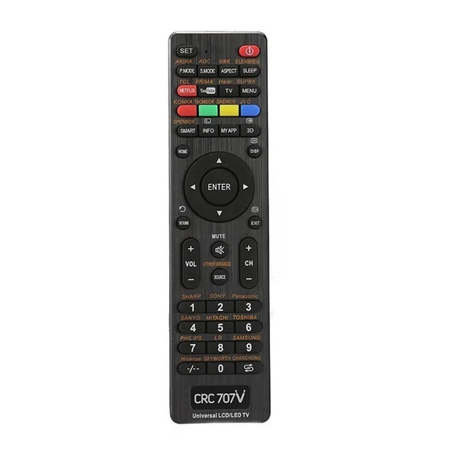 Universal TV Remote Control Unit CRC707V for LCD LED TV