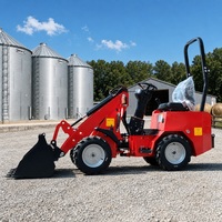Penjualan Pabrik Mini Wheel Loader untuk Logistik Gudang, Konstruksi, Pembersihan Salju, Jalan Kota, Mini Loader Diesel