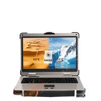 Nueva Laptop de Aluminio de 17.3 Pulgadas con Pantalla Doble, Totalmente Resistente, Computadora Profesional con SSD de 16GB para Condiciones Extremas