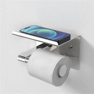 Moderno Soporte de Papel Higiénico y Teléfono Móvil de Hierro para Baño, Ecológico, Independiente - Product Image 3