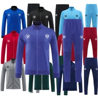 Jaket Sepak Bola Klub Pria Terbaru 2026, Bahan Bernapas Cepat Kering 100% Poliester, Ritsleting, Saku, Semua Model, Grosir