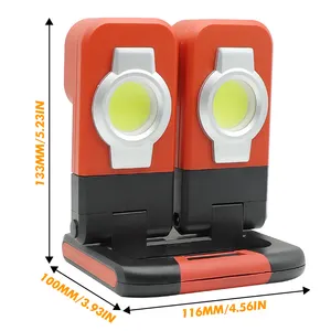 Rechargeable+Battery Hybrid Power 1500lm 4 Light Modes IPX4 Waterproof Rotated Foldable Painter Work Light