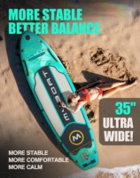 Tabla de Paddle Surf Inflable de Alta Calidad para Dropshipping en la UE, 11'x33"x6", Tabla de Stand Up Paddle Todoterreno