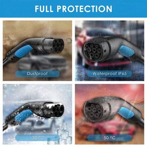 สายชาร์จปืนเดี่ยวชนิด2 IEC 62196-2 32A 16A Type2 7เมตร Type2-16a 32 A 22 KW พร้อม mennekes 1PH 3เฟส5M 7 M - Product Image 6