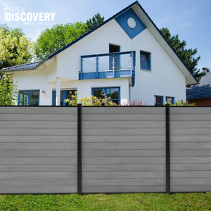 Clôture <span class=keywords><strong>de</strong></span> jardin en WPC écologique Discovery Metal DMWF02 <span class=keywords><strong>de</strong></span> 1,80 m, bois traité sous pression, imperméable, pour la sécurité <span class=keywords><strong>et</strong></span> la décoration des villas <span class=keywords><strong>et</strong></span> des maisons - Product Image 6