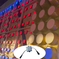 Lumière ponctuelle LED RGB carrée de 120 mm, DMX512, IP65, étanche, DC24V, éclairage architectural paysager