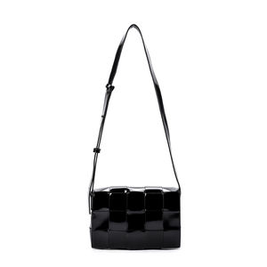 Sacs à main pour femmes en cuir PU à motif tissé, tendance actuelle, sacs à bandoulière pour femmes, petits sacs à main pour appareil photo avec sangle - Product Image 6