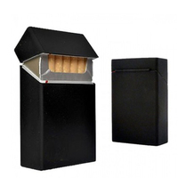 Cajas de Cigarrillos de Silicona Negra Personalizadas, Impermeables, con Relieve, Regalos al por Mayor para Bodas y Promociones