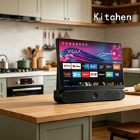 Téléviseur intelligent portable de 24 pouces, rechargeable, sans fil, alimenté par batterie, avec barre de son Hi-Fi VIDAA pour les voyages en plein air