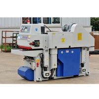 Raboteuse à banc automatique pour bois avec tête de coupe hélicoïdale, moteur d'alimentation de 3,7 kW et puissance de 15,5 kW