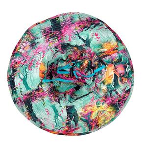 RTSFashionableカスタムロゴリバーシブル折りたたみ式100% ポリエステルビーチハットワイドブリムクイックドライバケットハット、サンドビーチ用ストリング付き - Product Image 6