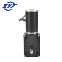 XYT noir 5840-31ZY 12v 24v couple élevé Max 70Kg,cm boîte de vitesses à vis sans fin moteur à Tube en acier Micro réducteur autobloquant moteur à courant continu à 90 degrés