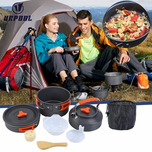 2-<span class=keywords><strong>3</strong></span> persona cucina all'aperto Kit per escursioni a piedi pentola pentole pentole pentole pentole <span class=keywords><strong>Set</strong></span> di pentole per il campeggio - Product Image 5