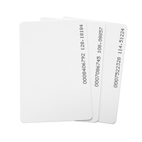 UHF RFID Weiße PVC-Karte mit Impinj U8/U9 Chip CR80 Blanko Bedruckbar 860~960MHz Wasserdicht für Zugangskontrolle