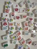 Jeu de tuiles de mahjong américain de style moderne pour le divertissement familial, fabriqué en acrylique durable