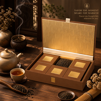 Boîte cadeau portable rigide magnétique noire et or de luxe, étanche, avec insert personnalisé pour chocolats, thé, bougies, miel et bijoux