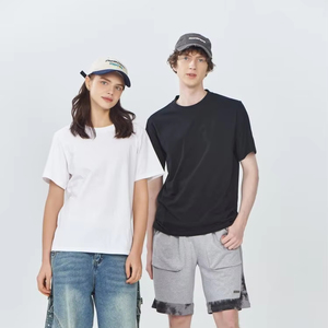 เสื้อยืดผ้าฝ้ายปักระดับไฮเอนด์180g แบบออกแบบได้ตามต้องการสำหรับงานอีเวนต์ธุรกิจของบริษัท - Product Image 1