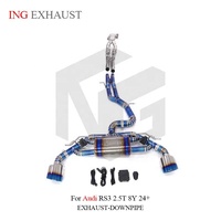 Système d'échappement complet en titane ING pour Audi RS3 8Y 2.5T 2024+ |   Pièces de réglage de performance Valvetronic ultra-légères en gros