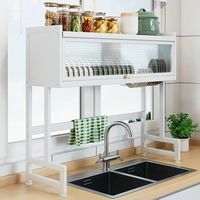 Étagère de rangement à 5 niveaux en acier au carbone durable et écologique, organisateur polyvalent pour cuisine, salle de bain, bureau - Assiettes, bols, plats