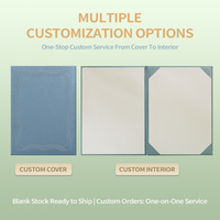 Porta Certificados de Cuero PU Personalizado, Carpeta para Documentos y Diplomas con Grabado, Logotipo Personalizado Disponible