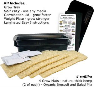 Jardinage d'intérieur vraiment <span class=keywords><strong>pour</strong></span> tout le monde Kit de culture Microgreens er Kit de culture Microgreens avec pot d'eau auto - Product Image 5