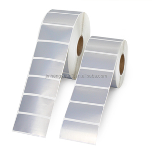 Étiquettes autocollantes en PET argent mat ou brillant, étiquettes synthétiques en <span class=keywords><strong>polyester</strong></span>, étiquettes argentées en PET mat - Product Image 1