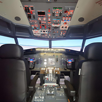 Simulateur de cockpit d'entraînement au vol B737-800
