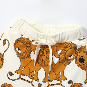 Shorts en molleton français pour garçons, personnalisables, imprimés de dessins animés, en élasthanne/polyester, ODM, été, Bizika - Product Image 5