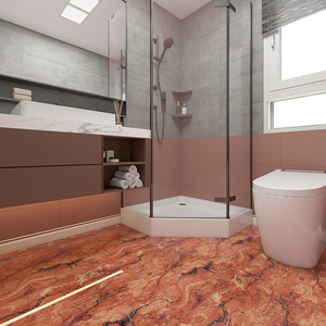 Factory Wholesale <strong>Red</strong> Ceramic <strong>Tile</strong> Glazed Porcelain 600 X 600mm <strong>Floor</strong> <strong>Tile</strong> Marble Slab Polished <strong>Tile</strong> for Living Room - Product Image 4