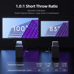 Projecteur Smart TV Android 4K 1080P Full HD Home Cinéma Haut-parleur HIFI Netflix Lumens élevés de jour ROHS Marque Dropshipping A005S - Product Image 4