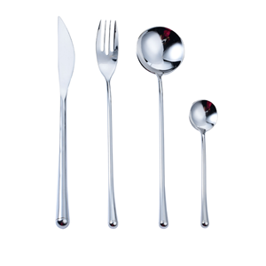 ช้อนรับประทานอาหารโลหะสแตนเลส ดีไซน์ทันสมัย ผิวเงา ทนทาน สำหรับใช้ในบ้าน ห้องครัว ร้านอาหาร - Product Image 1