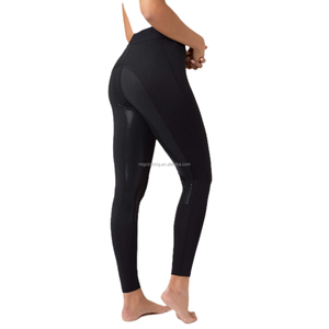 Taille haute Jodhpur sport vêtements équestres femmes Stock dame compétition équitation <span class=keywords><strong>pantalon</strong></span> collants Leggings culotte Silicone - Product Image 3