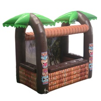 Tente de plage Pop up, pub, club, stand, tente gonflable, bar tiki tropical pour les vacances d'été, fête, boisson