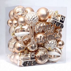 Adornos Colgantes de Bolas de Navidad Artificiales Personalizadas con Diseño Colorido, Bolas de 6 cm, Juego de Regalo, Decoración Navideña, Material HIPS - Product Image 5