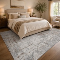 Tapis personnalisé lavable de style luxueux, moderne et minimaliste pour bureau, réception d'entreprise, prière et usage domestique