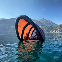 Tente gonflable pour camping en plein air, radeau de pêche, bateau, radeau flottant sur l'eau, île flottante pour le camping