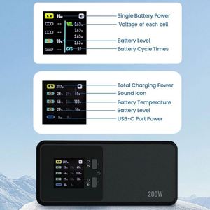 อุปกรณ์ชาร์จแบตเตอรี่ Autel Robotics Max 4T Multi-Charger 200W สำหรับ EVO Max Series แบบ 3-in-1 พร้อมหน้าจอ 1.5 นิ้ว รองรับ 5C-40C อุปกรณ์เสริมสำหรับโดรน - Product Image 2