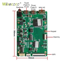 Modul Layar LCD Full HD 7 inci Antarmuka Mipi, Layar TFT IPS 7 inci untuk Raspberry PI 1920*1200 dengan Papan Pengontrol