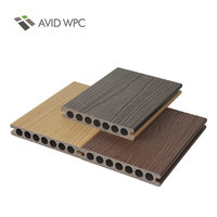 Planche de terrasse en WPC à grain de bois 3D creux, pour extérieur, jardin, allée, résistante à l'humidité, sans entretien, revêtement composite