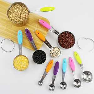 13pcs từ Đo muỗng và cốc Bộ thép không gỉ hai mặt công cụ đo lường nấu ăn & nướng làm tổ - Product Image 4