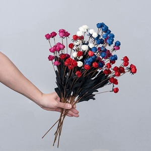 Fleur artificielle CallaFloral en mousse, mini-rose, branche unique, réaliste, pour décoration de mariage et de maison, style INS, artisanat - Product Image 1