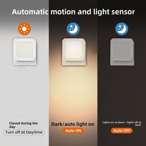 Smart Home Inalámbrico 5 colores <span class=keywords><strong>LED</strong></span> Luces de noche Mini ABS Cama <span class=keywords><strong>Sensor</strong></span> de movimiento para escalera Escalera Productos de tendencia - Product Image 2